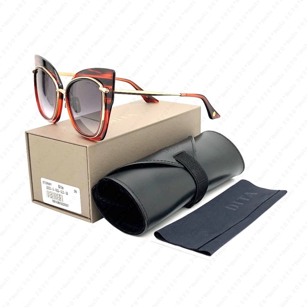 DITA Stormy DRX22033-D 58mm Red Gold Sunglasses